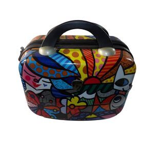 Britto Heys Garden‎ Hard Shell Makeup Case- Rare!!